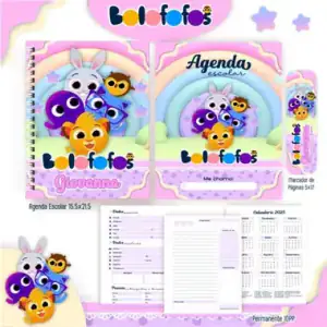 Colección temática de personajes tiernos