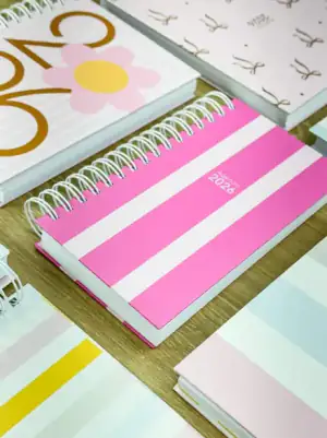 Set de libretas en tonos pastel